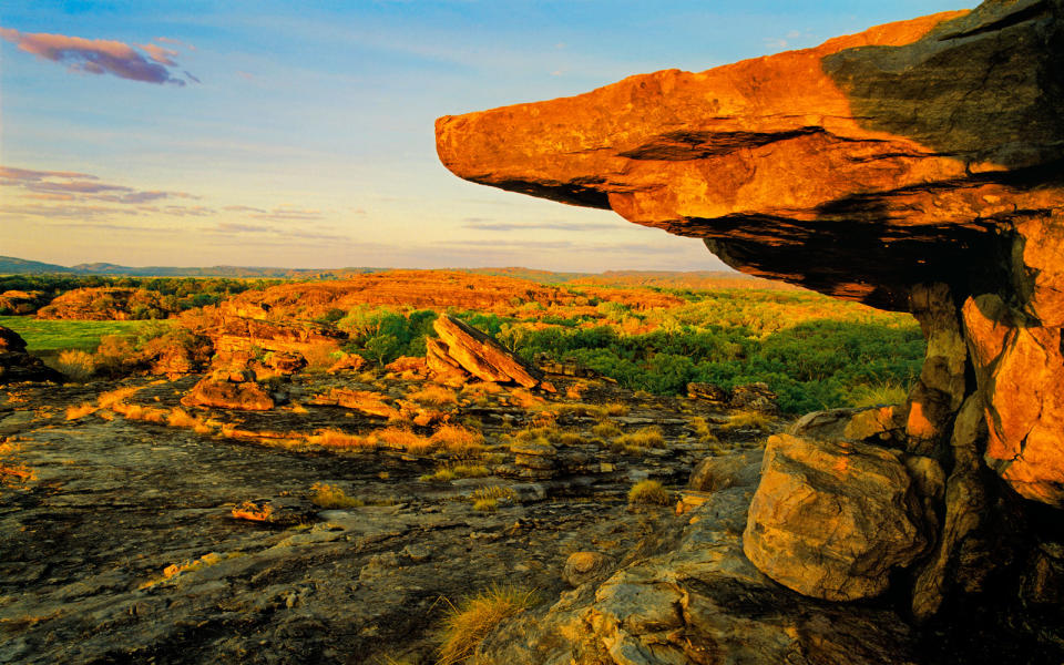 Ubirr Rock, in Kakadu National Park, Northern Territory, Australia.