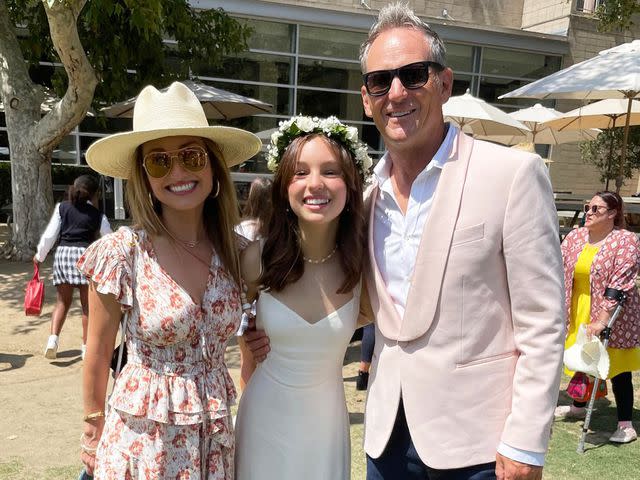 Giada DeLaurentiis Instagram Giada DeLaurentiis and Todd Thompson with their daughter, Jade Marie De Laurentiis Thompson, at her middle school graduation.