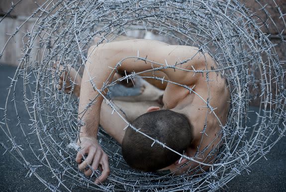 Pyotr Pavlensky, 'Carcass.'