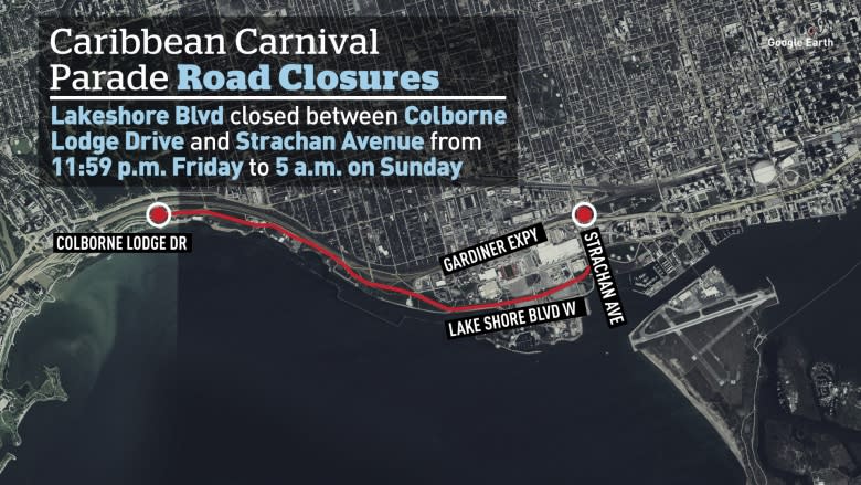 Caribbean Carnival parade: road closure information