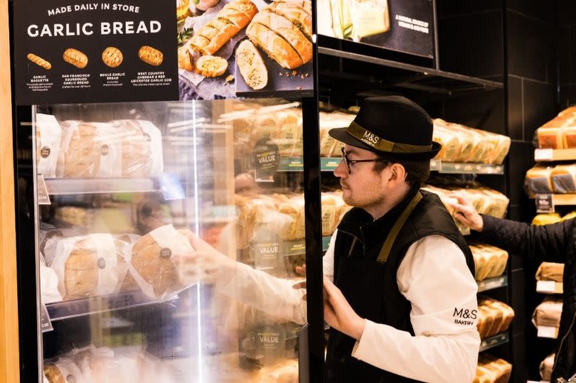 The unsold loaves are turned into frozen garlic bread - to extend their shelf life by 40 days