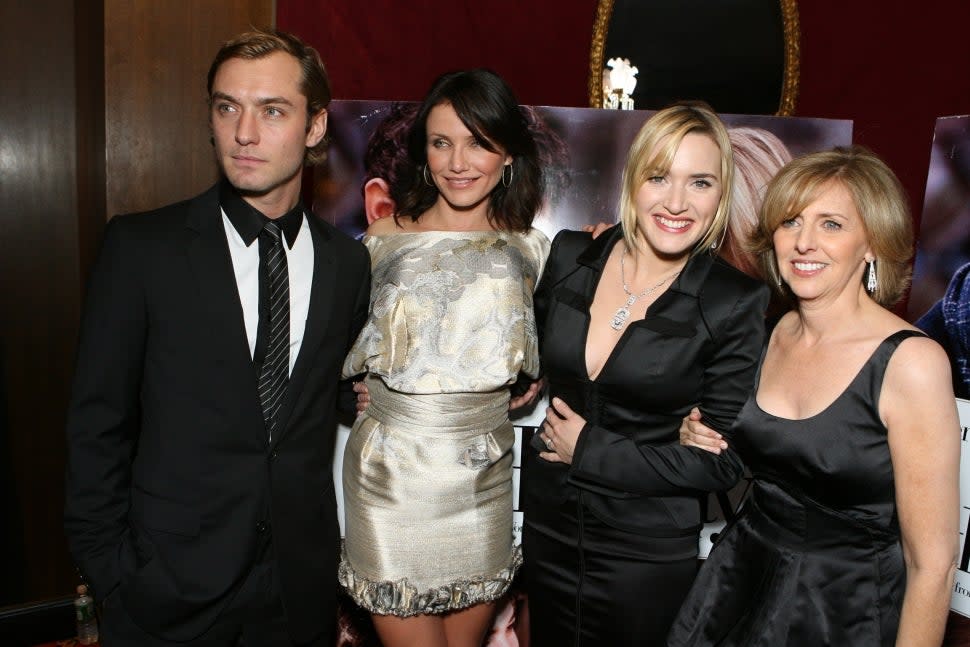 Jude Law, Cameron Diaz, Kate Winslet and Director Nancy Meyers