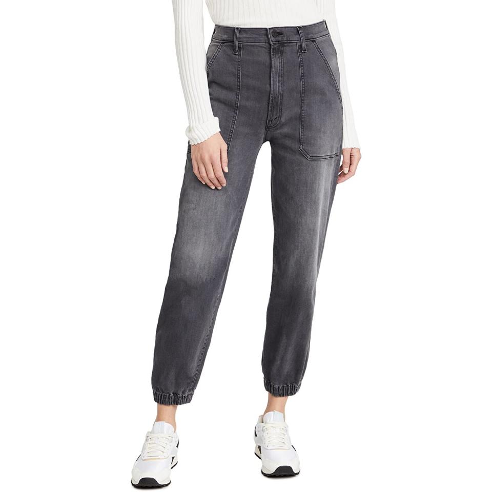 MOTHER Women's The Wrapper Patch Springy Ankle Jeans