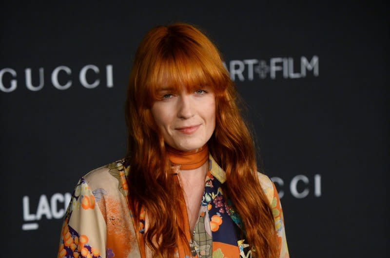 Florence Welch attends the fourth annual LACMA Art + Film gala honoring Barbara Kruger and Quentin Tarantino in Los Angeles in 2014. File Photo by Jim Ruymen/UPI