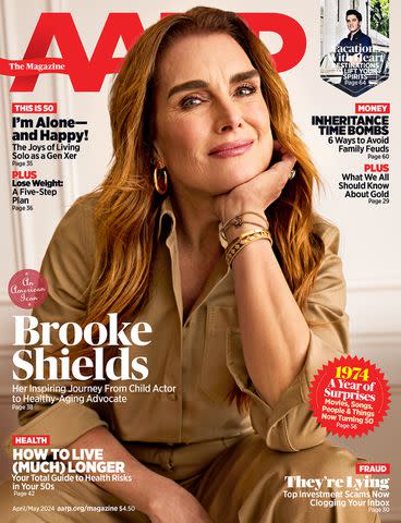 <p>Ari & Louise for AARP</p> Brooke Shields on AARP The Magazine