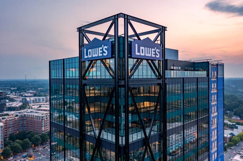 Home improvement retailer Lowe’s switched with Bank of America to become Charlotte’s highest-ranked company in the Fortune 500 in 2022.