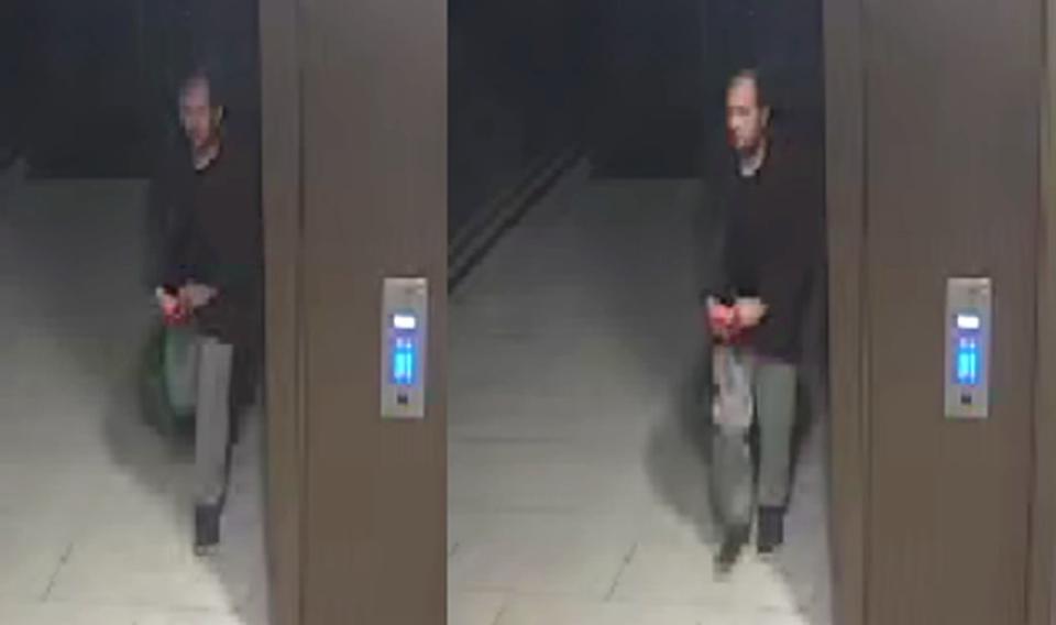 CCTV issued by the Metropolitan Police of a man detectives want to speak to in connection with the murder of Sabina Nessa (PA Media)