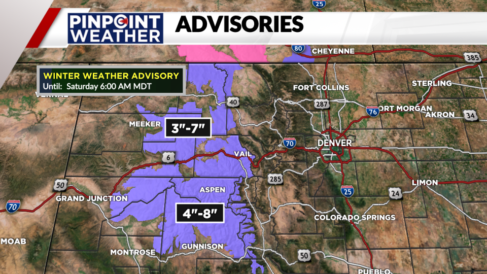 Pinpoint Weather: Winter advisories on March 29 