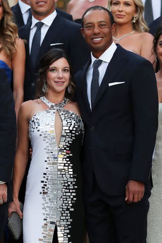 Richard Heathcote/Getty Tiger Woods of the United States poses with girlfriend Erica Herman before the Ryder Cup gala dinner at the Palace of Versailles ahead of the 2018 Ryder Cup on September 26, 2018 in Versailles, France