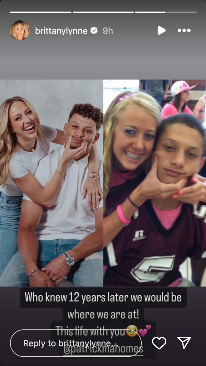 Brittany Mahomes and Patrick Mahomes