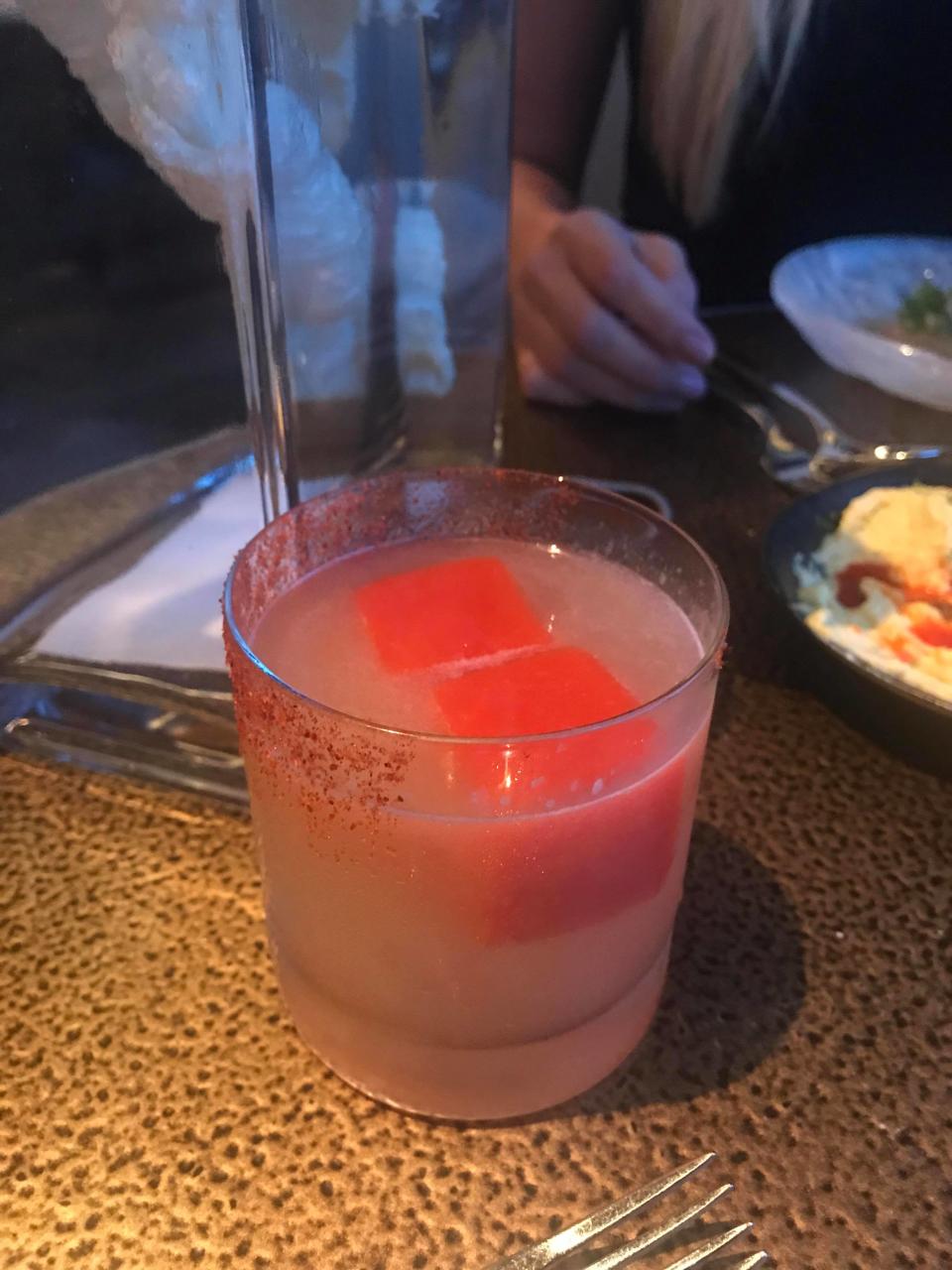 The Margarita-ish with spiced paprika and blood orange ice cubes. Photo: Yahoo Australia