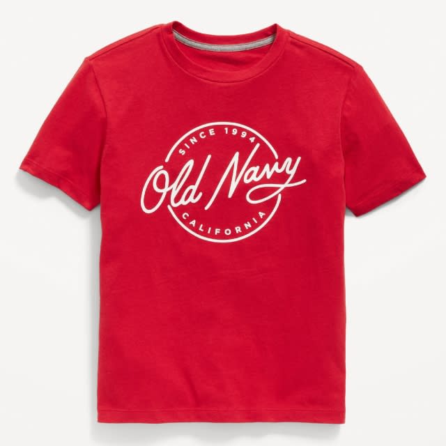 Old Navy Logo-Graphic T-Shirt: $6, Best Undershirt for Winter