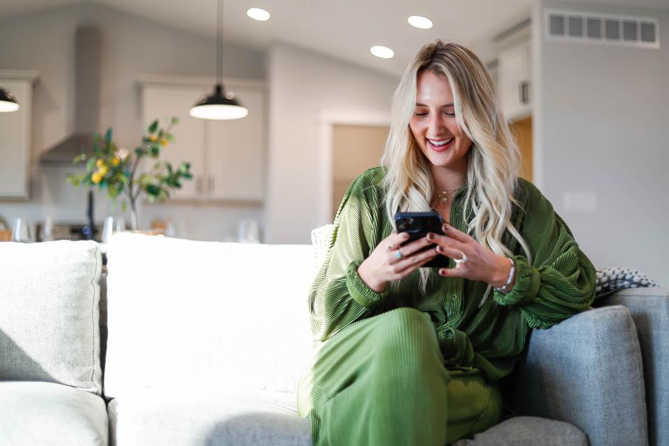 Elli Jennings, shown in a Happe Homes house in Norwalk, uses social media savvy to expand her pool of real estate clients.