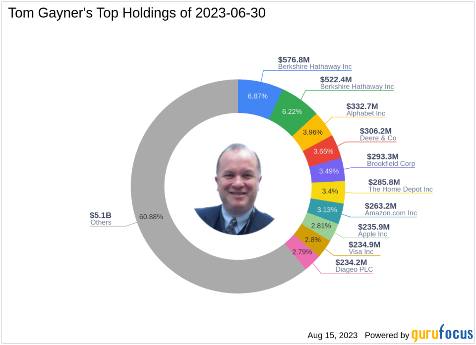 Tom Gayner's Q2 2023 13F Filing Update: Key Trades and Portfolio Overview