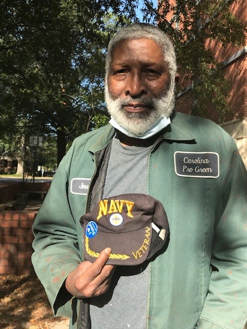 Jerry Kelly, 65, a retired steelworker from Columbia, South Carolina, couldn't vote fast enough for Joe Biden. He said President Donald Trump's handling of the coronavirus, which is disproportionately killing people of color, is one big reason.