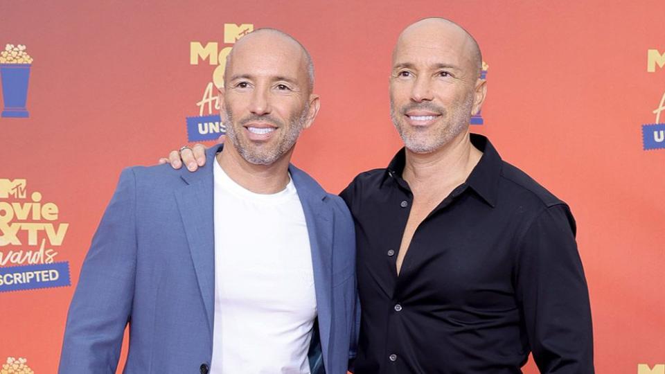 SANTA MONICA, CALIFORNIA: (L-R) In this image released on June 5, Jason Oppenheim and Brett Oppenheim attends the 2022 MTV Movie &amp; TV Awards: UNSCRIPTED at Barker Hangar in Santa Monica, California and broadcast on June 5, 2022. (Photo by Amy Sussman/Getty Images)