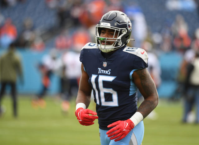 Titans' Treylon Burks carted off from practice with apparent leg injury