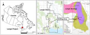 Location Maps of the Shaft 3 Area Drilling, Langis Project