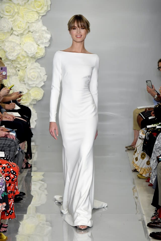 Discover the biggest wedding dress trends from bridal week.