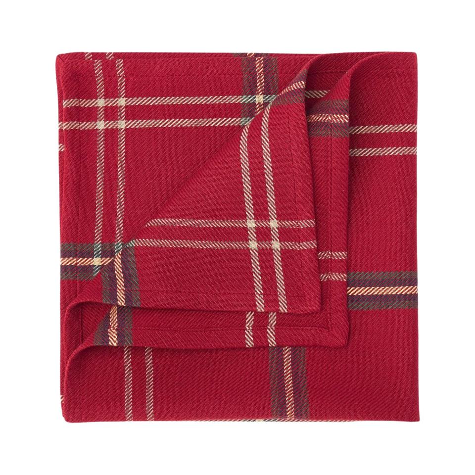 Serviettes de table à motif tartan anglais