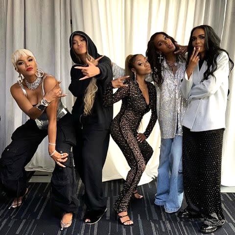 <p>LeToya Luckett/Instagram</p> Destiny's Child reuniting backstage at Beyoncé 'Renaissance' World Tour