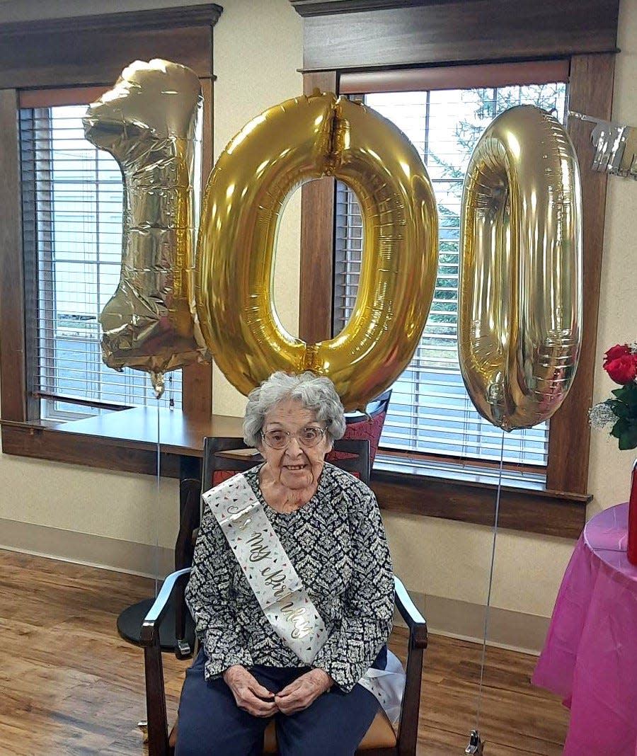Betty Stutz recently celebrated her 100th birthday at The Inn at Ashland Woods.