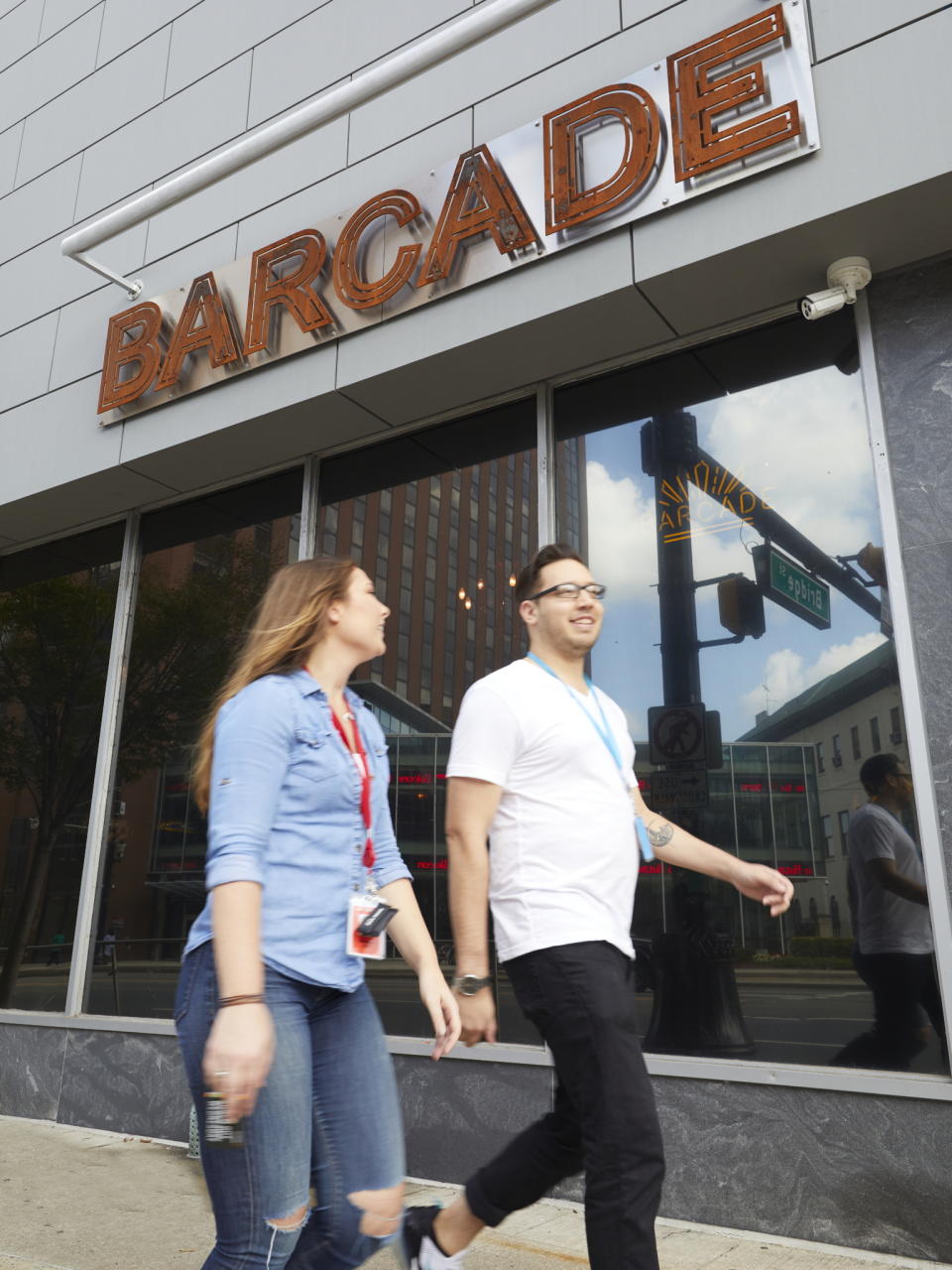 Audible created its Lunch Out Wednesdays program to encourage more foot traffic on Newark streets. The company also hosts work events at local spots, like Barcade.