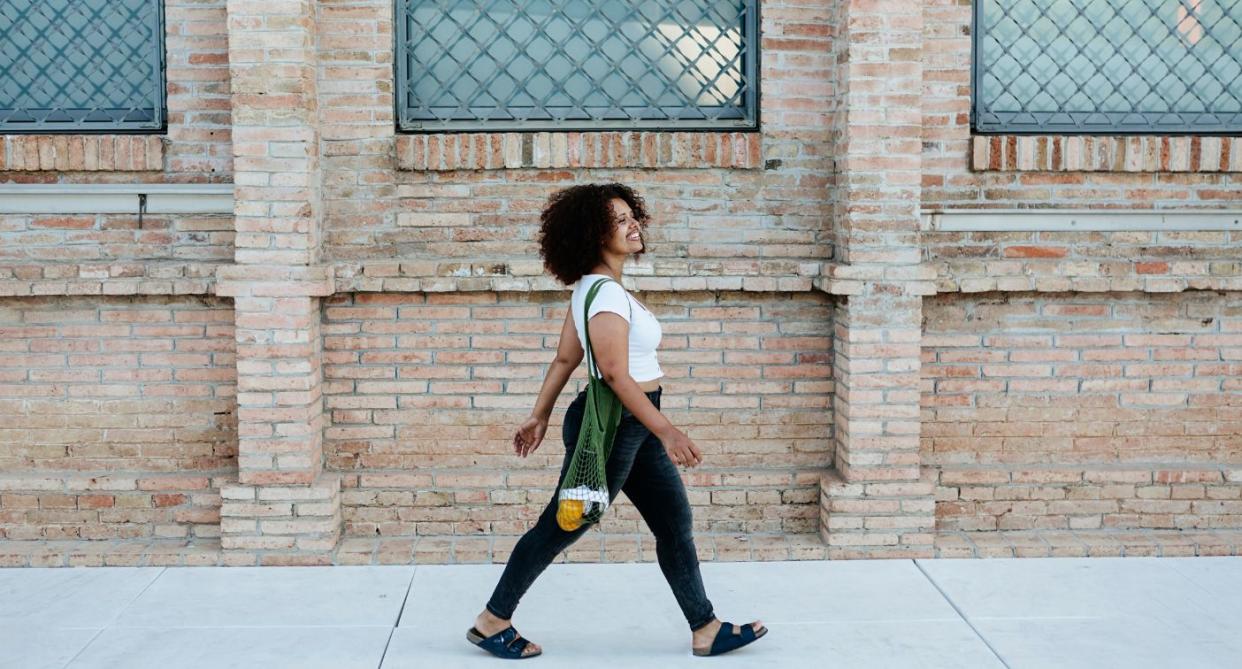 Research shows that walking 8,600 steps every day can help you lose weight. (Getty Images) 