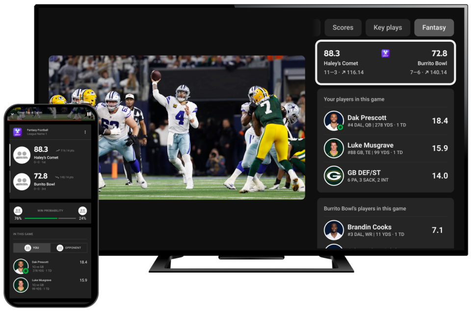 It’s time for fantasy football managers to take their game to the next level with fantasy view on NFL Sunday Ticket and YouTube TV.