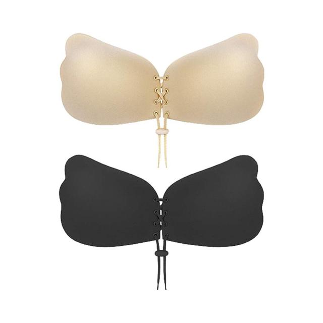 DONSON Adhesive Sticky Bras, Adhesive Push Up Nipple Covers Reusable  Strapless Sticky Bras for Women Push Up. 1 Pair