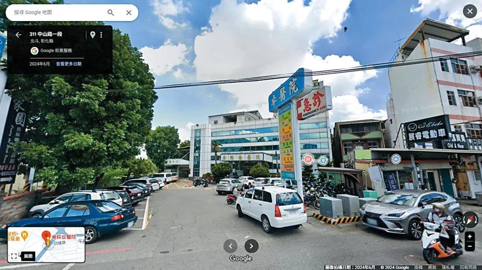 卓醫院是彰化北斗最資深的地區醫院。（翻攝自Google Map）