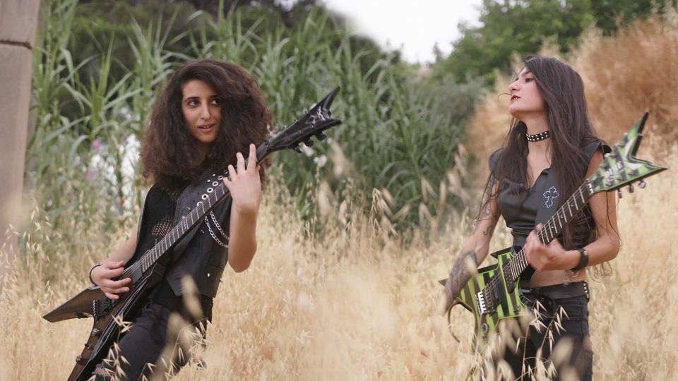 Lilas Mayassi and Shery Bechara are metal musicians from Beirut in the documentary 