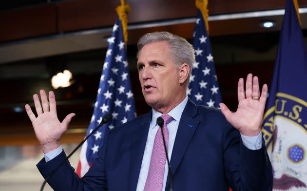 House Minority Leader Kevin McCarthy (Calif.) was one of the Republicans who sided with Trump's lie about the election. (Photo: J. Scott Applewhite/Associated Press)