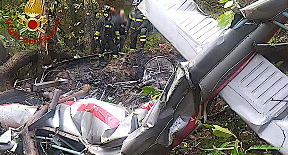 Naomi Maiolani helicopter crash wreckage