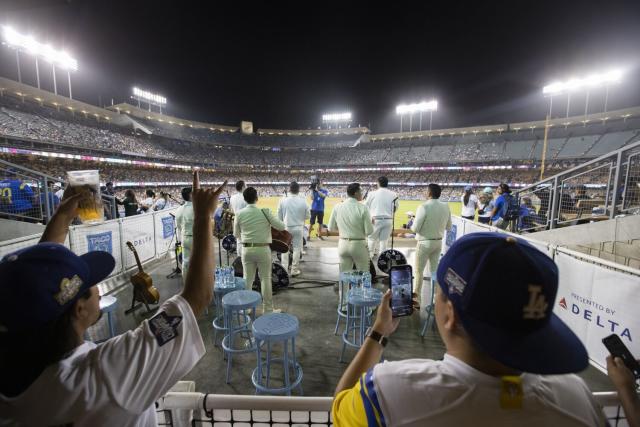 Dodger Stadium mariachi band singing happy birthday to Freddie Freeman is  incredible