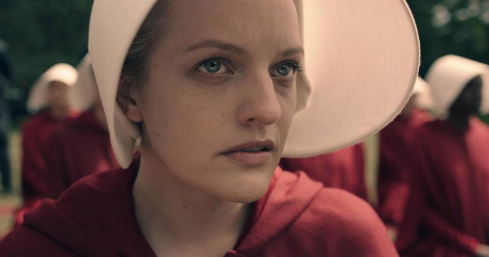 <div class="inline-image__caption"><p>Elisabeth Moss as June/Offred in 'The Handmaid's Tale'</p></div> <div class="inline-image__credit">Hulu</div>