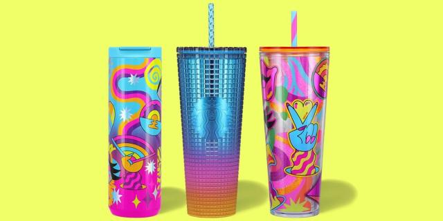 Stanley Glitter Tumbler Cup, color shifting pink / yellow