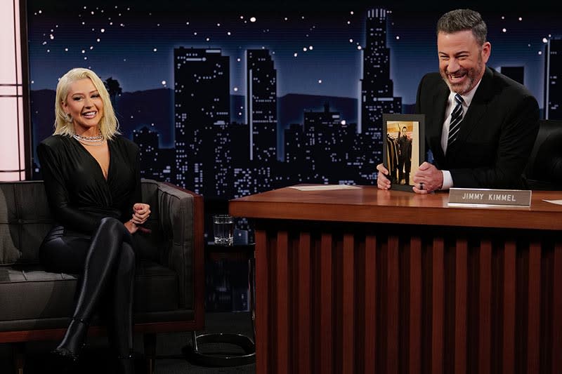 Christina Aguilera on the Oct. 16 episode of "Jimmy Kimmel Live!"