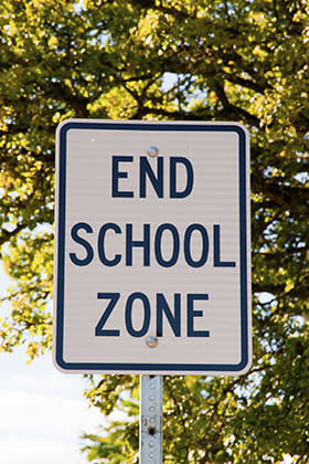 File photo of school road sign (Thinkstock)