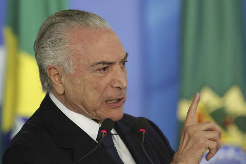 巴西總統特梅爾。(美聯社)