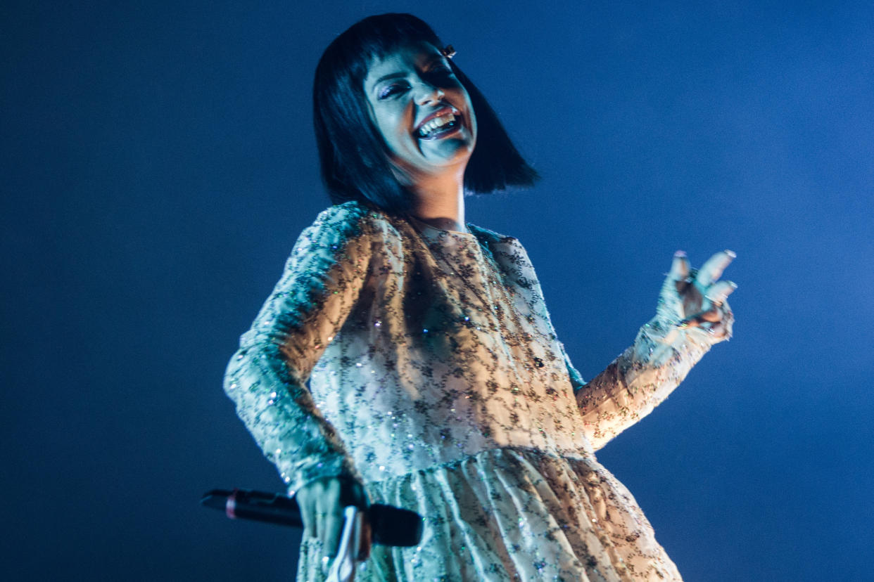 English singer Lily Allen hosts the Cultura Inglesa festival at the Latin American Memorial in Sao Paulo, Brazil on June 9, 2019. (Photo by Van Campos/Fotoarena/Sipa USA)