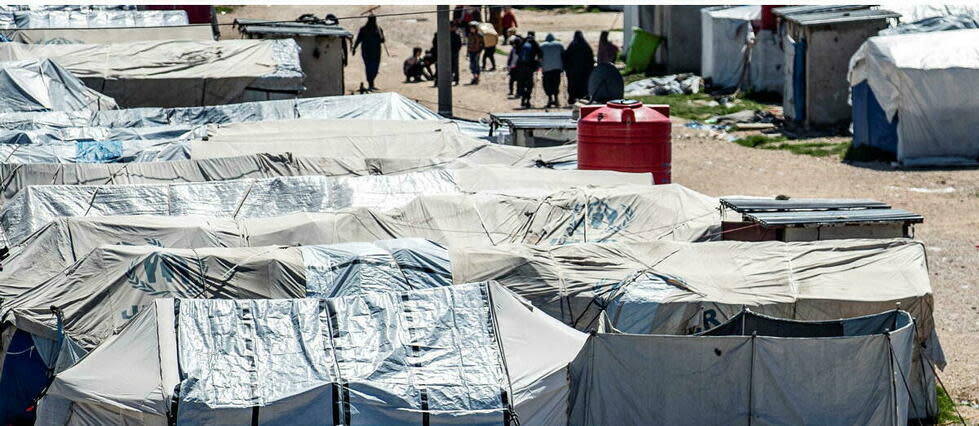 Le camp Roj, dans le Nord-Est syrien, le 28 mars 2021.    - Credit:DELIL SOULEIMAN / AFP