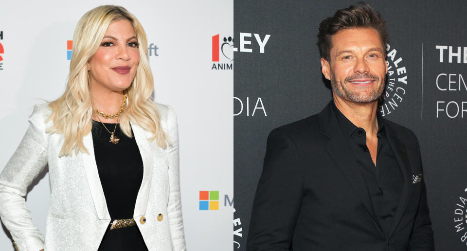 Tori Spelling wishes she slept with Ryan Seacrest when he appeared on 90210.