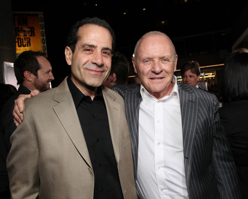 The Rite LA Premiere 2011 Tony Shaloub Anthony Hopkins