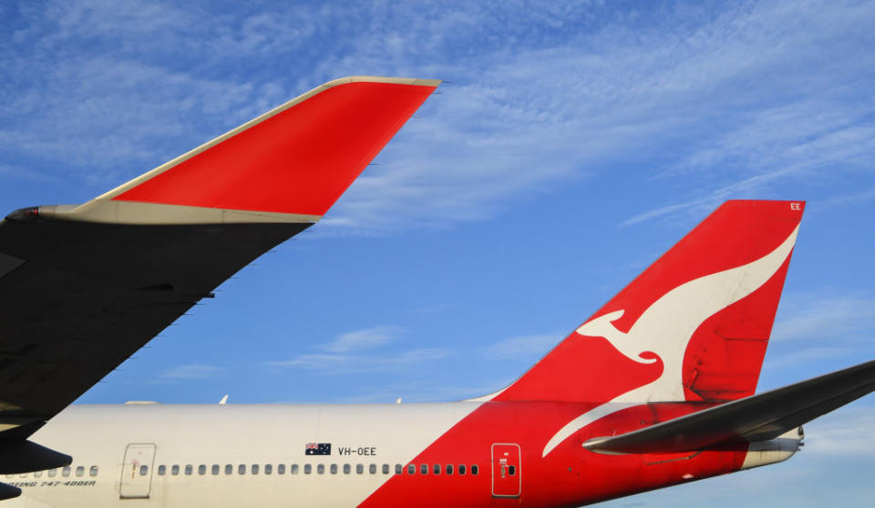 Qantas have enforced a new social distancing rule to protect customers. Source: Getty