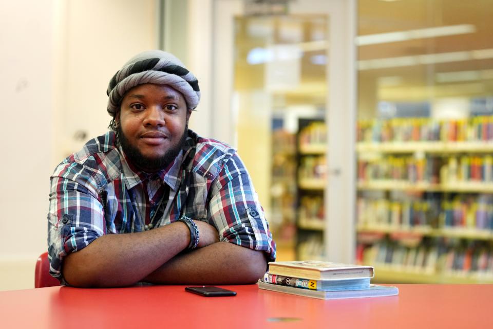 Libraries were a refuge for Talid Boycan when he experienced homelessness growing up with his mother and three siblings and again, in his early 20s, when a job in Colorado fell through and he returned to Cincinnati. He is now a volunteer for local groups that address homelessness.