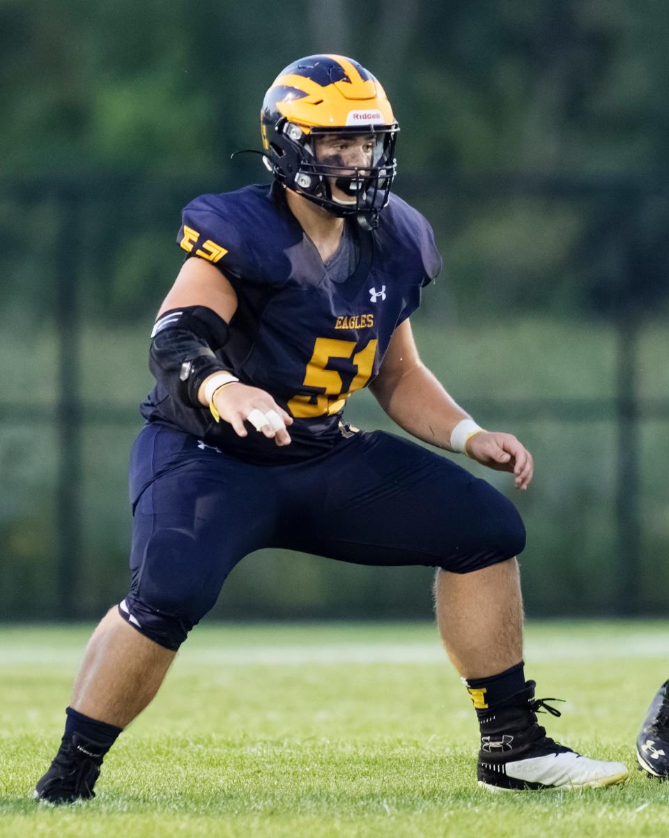 Hartland lineman Vincent Cox made first-team all-county twice.