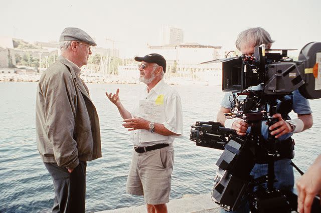 <p>Jerome Prebois/Serendipity/Alliance/Kobal/Shutterstock</p> Michael Caine and Norman Jewison making 2003's "The Statement"