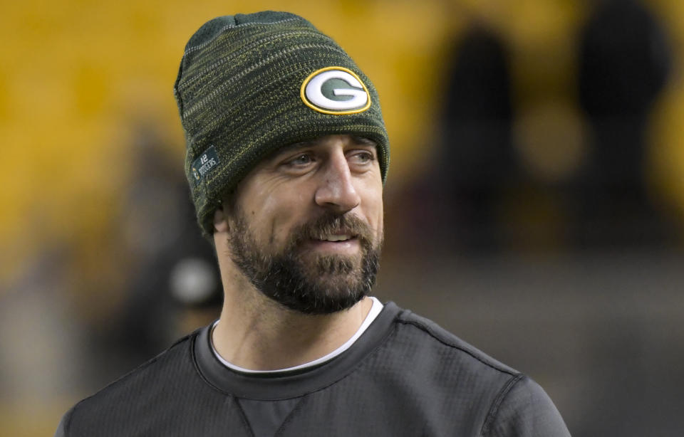 Aaron Rodgers is ready to return to the Packers. (AP Photo)