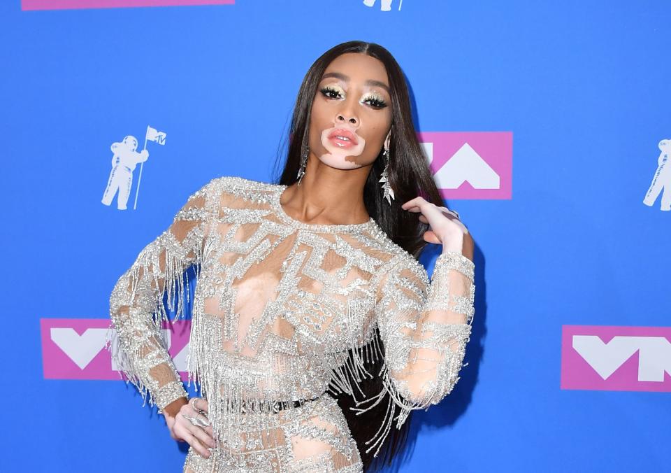 <p>The MTV VMAs red carpet is known for wild, see-through looks. Scroll on to see the nakedest looks from the 2018 awards show.</p>